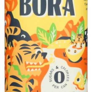 AURA BORA: Ginger Meyer Lemon Sparkling Water, 12 fl oz