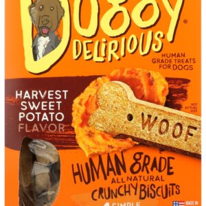 DOGGY DELIRIOUS: Harvest Sweet Potato Flavor Dog Treats, 16 oz