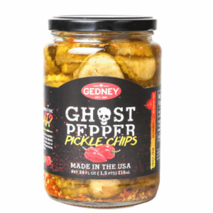 GEDNEY: Black Label Ghost Pepper Pickle Chips, 24 oz