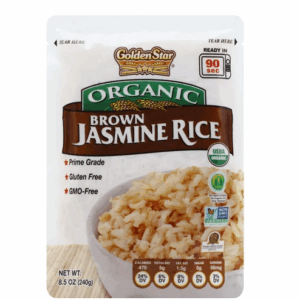 GOLDEN STAR: Organic Brown Jasmine Rice, 8.5 oz