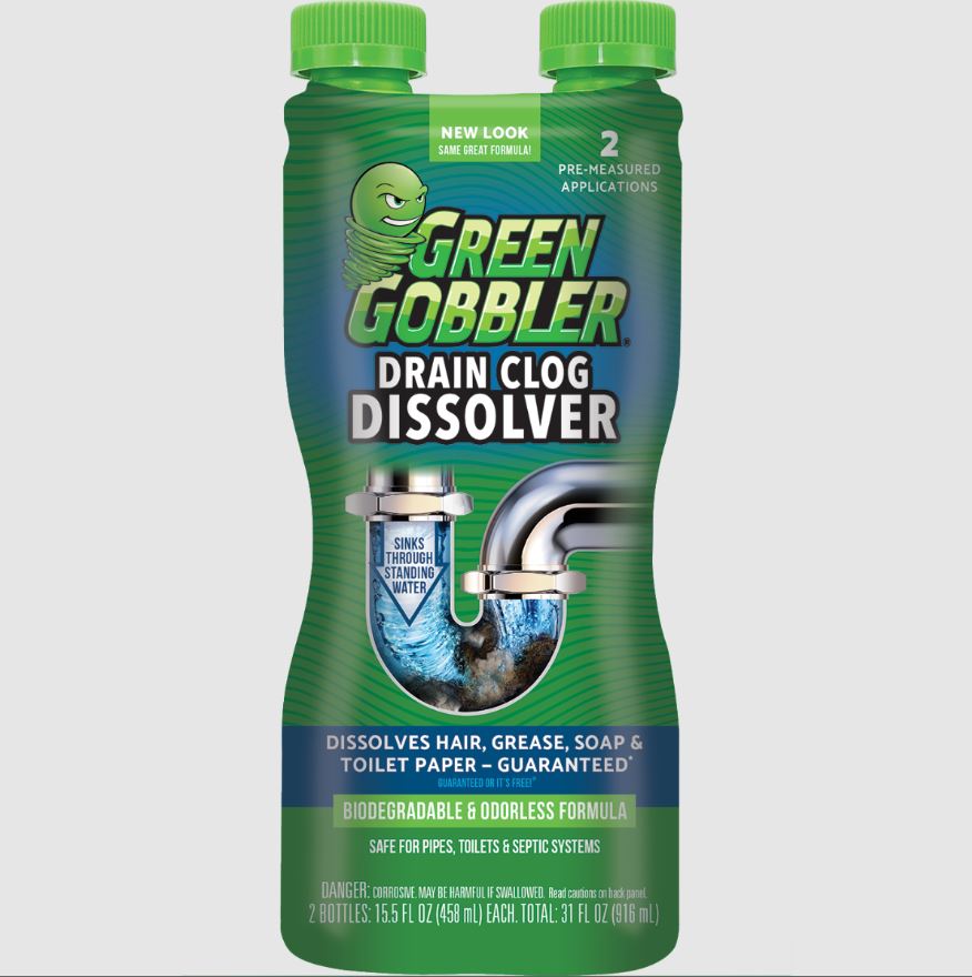 GREEN GOBBLER: Drain Clog Dissolver, 31 fo