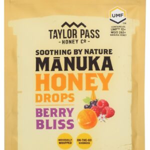 TAYLOR PASS HONEY: Manuka Honey Drops Berry Bliss, 3.52 oz