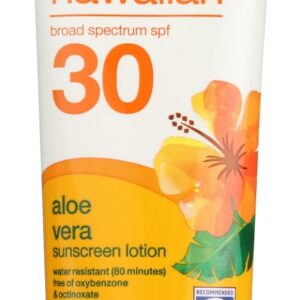 ALBA BOTANICA: Hawaiian Sunscreen Aloe Vera Sunscreen Lotion SPF 30, 3 oz
