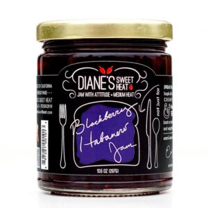 DIANES SWEET HEAT: Blackberry Habanero Jam, 10.5 oz