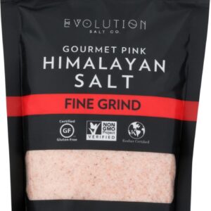 EVOLUTION SALT: Himalayan Pink Salt Fine Grind, 1 lb