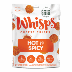 WHISPS: Hot and Spicy Cheese Crisps, 2.12 oz