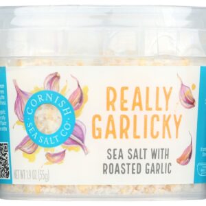 CORNISH SEA SALT: Sea Salt Really Garlicky, 1.9 oz