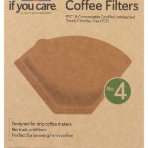 IF YOU CARE: No 4 Coffee Filters, 100 pc