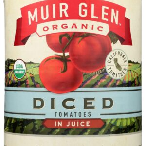 MUIR GLEN: Organic Diced Tomatoes in Juice, 102 oz