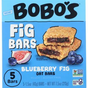 BOBOS OAT BARS: Blueberry Fig Bars, 7.5 oz