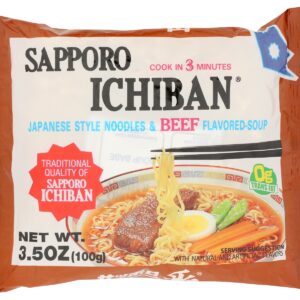 SAPPORO: Ichiban Beef Noodles, 3.5 oz