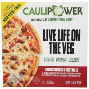 CAULIPOWER: Italian Sausage and Vegetables Pizza Crusts, 11.55 oz
