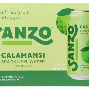 SANZO: Calamansi Golden Lime Sparkling Water 6Pk, 72 fl oz