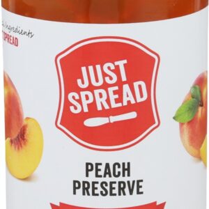 JUST SPREAD: Peach Fruit Preserve, 10 oz