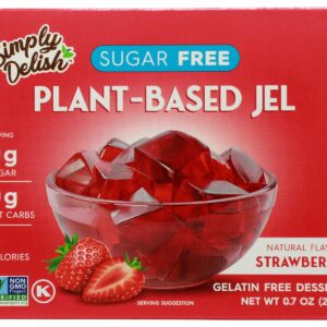 SIMPLY DELISH: Strawberry Jel Dessert, 0.7 oz