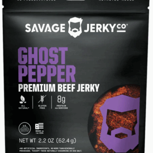 SAVAGE JERKY CO: Ghost Pepper Premium Beef Jerky, 2.2 oz