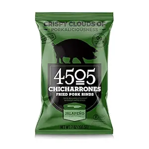 4505 CHICHARRONES: Jalapeno Cheddar Fried Pork Rinds, 1 oz