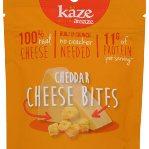 KAZE: Cheddar Cheese Bites, 1 oz