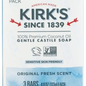 KIRKS: Original Fresh Scent Bar Soap 3Pk, 12 oz