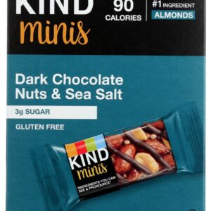 KIND: Dark Chocolate Nuts and Sea Salt Minis Bar 10Pk, 7 oz