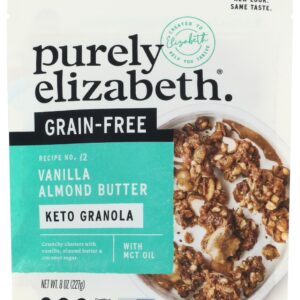 PURELY ELIZABETH: Grain Free Vanilla Almond Butter Granola, 8 oz