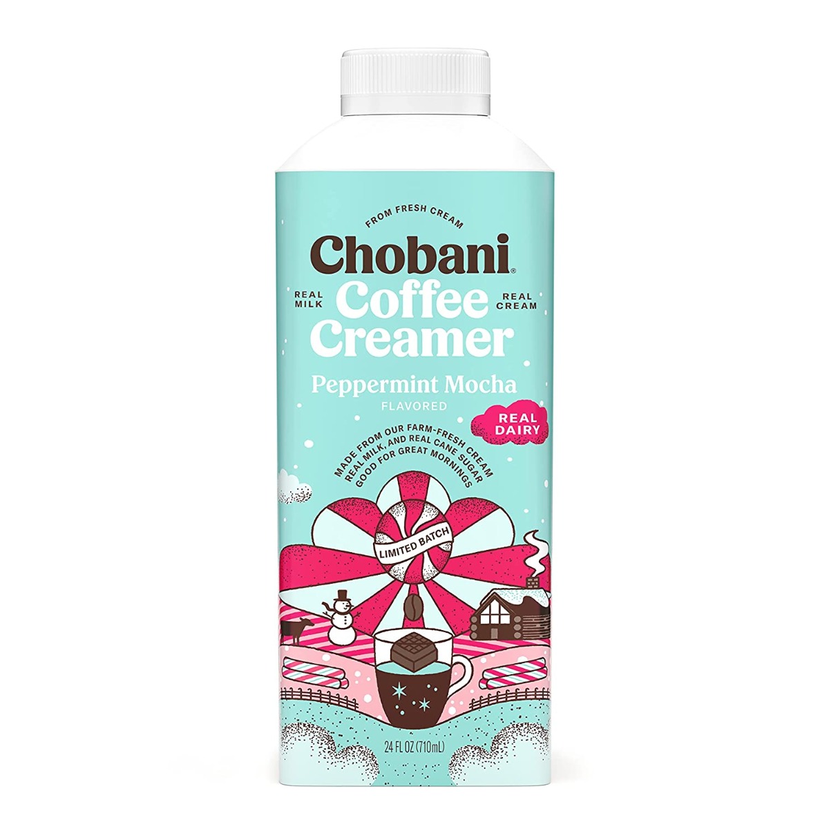 CHOBANI: Creamer Peppermint Mocha, 24 oz
