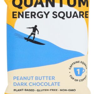 QUANTUM ENERGY SQUARES: Bar Peanut Butter Dark Chocolate, 1.69 OZ