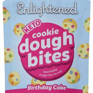 ENLIGHTENED: Bites Birthday Cake Cookie Dough, 2.75 oz
