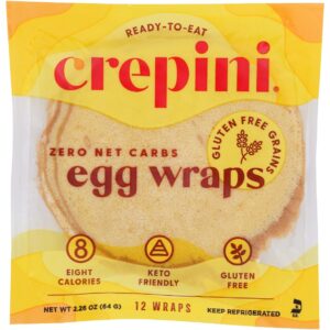 CREPINI: Petite Egg Wrap Gluten Free Grains, 2.26 oz