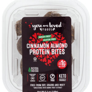 YOU ARE LOVED FOODS: Cinnamon Almond Protein Bites, 5.3 oz