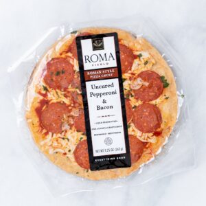 ROMA VICOLO: Uncured Pepperoni & Bacon Pizza, 9.25 oz