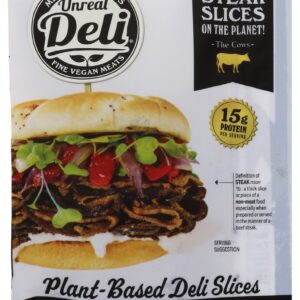 UNREAL DELI: Plant Based Steak Slices, 5 oz
