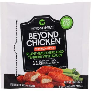 BEYOND MEAT: Beyond Chicken Buffalo Style Plant Based Breaded Tenders With Sauce, 10 oz