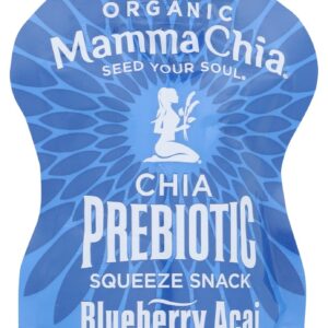 MAMMACHIA: Blueberry Acai Organic Chia Prebiotic Squeeze, 3.5 oz