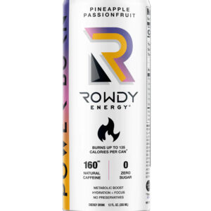 ROWDY ENERGY: Beverage Power Burn Pineapple Passionfruit, 12 fl oz