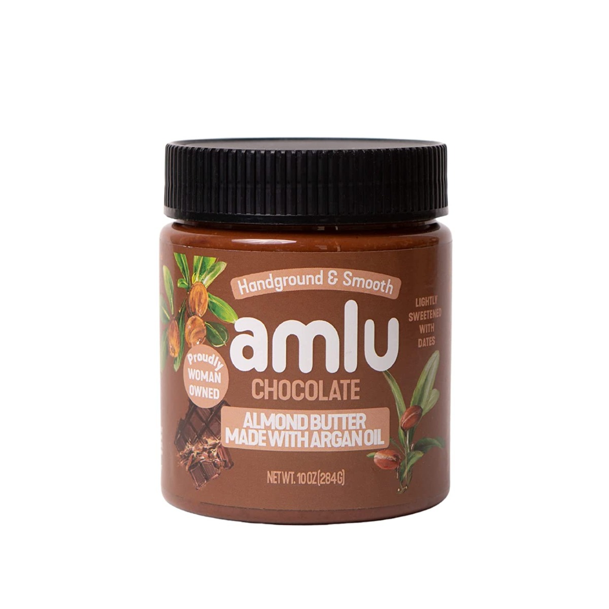 AMLU: Chocolale Almond Butter with Argan Oil, 10 oz