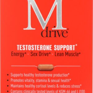 MDRIVE: Prime Testosterone Support for Men, 60 cp