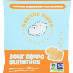 HEALTHY HIPPO: Candy Sour Hippo Gummies, 1.8 OZ