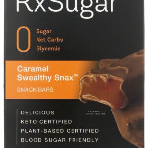 RX SUGAR: Caramel Swealthy Snax Bar 6 Pack, 8 oz