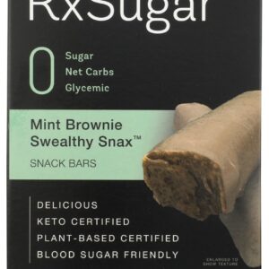 RXSUGAR: Mint Brownie Swealthy Snax Bar, 8 oz