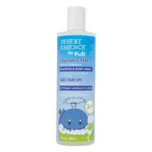 DESERT ESSENCE: Kids Fragrance Free 2in1 Shampoo and Body Wash, 12 fl oz
