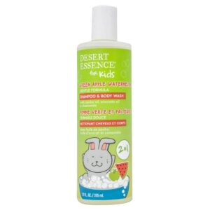 DESERT ESSENCE: Kids Green Apple Watermelon 2in1 Shampoo and Body Wash, 12 fl oz