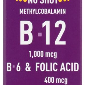 SUPERIOR SOURCE: No Shot Methlycobalamin B12 B6 Folic Acid, 60 tb