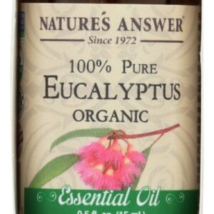 NATURES ANSWER: 100% Pure Eucalyptus Organic Essential Oil, 0.5 oz