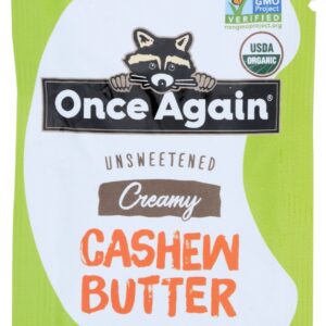 ONCE AGAIN: Cashew Butter Squeeze Pack Organic, 1.15 oz