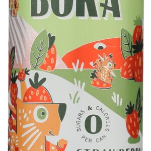 AURA BORA: Water Sparkling Basil Berry, 72 fl oz