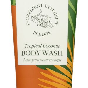SAAVY NATURALS: Wash Body Tropical Coconut, 8.5 fo
