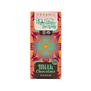 NUT FREE CHOCALATE FACTOR: Bar Milk Chocolate Org, 2.8 OZ