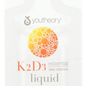 YOUTHEORY: K2D3 Liquid Peach Flavor, 12 fo