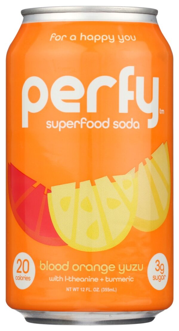 PERFY: Blood Orange Yuzu Soda, 12 fl oz